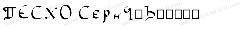 TESCO Serif◆字体转换